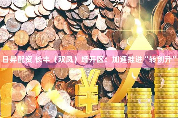 日昇配资 长丰（双凤）经开区：加速推进“转创升”