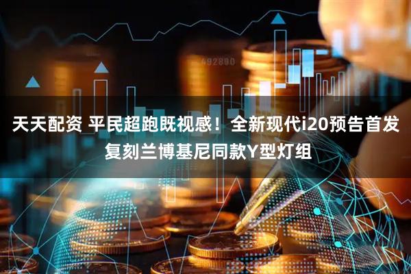 天天配资 平民超跑既视感！全新现代i20预告首发 复刻兰博基尼同款Y型灯组