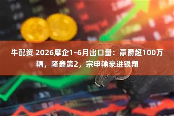 牛配资 2026摩企1-6月出口量：豪爵超100万辆，隆鑫第2，宗申输豪进银翔